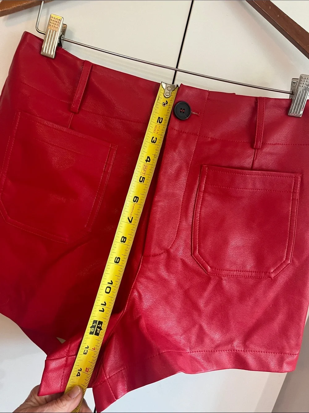 Anthropologie Colette Faux Leather Shorts Size 30 NWT - Picture 7 of 12
